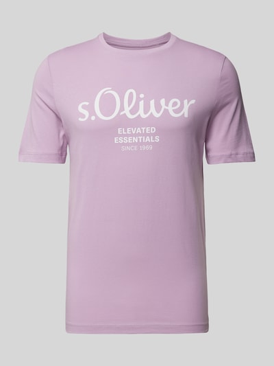 s.Oliver RED LABEL T-Shirt mit Rundhalsausschnitt Flieder 2