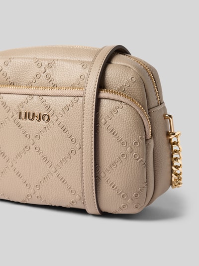 Liu Jo White Satchel Bag mit Steppnähten Taupe 3