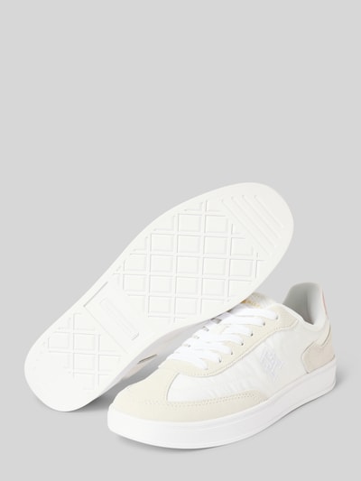 Tommy Hilfiger Low Top Sneaker mit Echtleder-Applikationen Modell 'HERITAGE' Weiss 4