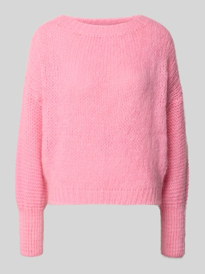 LOLLYS LAUNDRY Gebreide pullover met ribboorden, model 'Isolde' Roze - 2