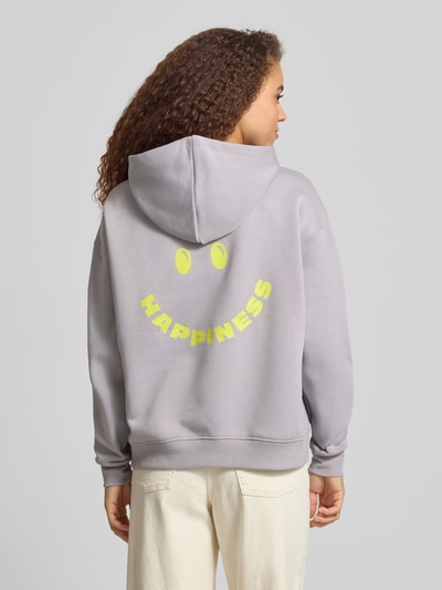 ONLY Relaxed Fit Hoodie mit Baumwoll-Anteil Modell 'ADELE' Hellgrau 5