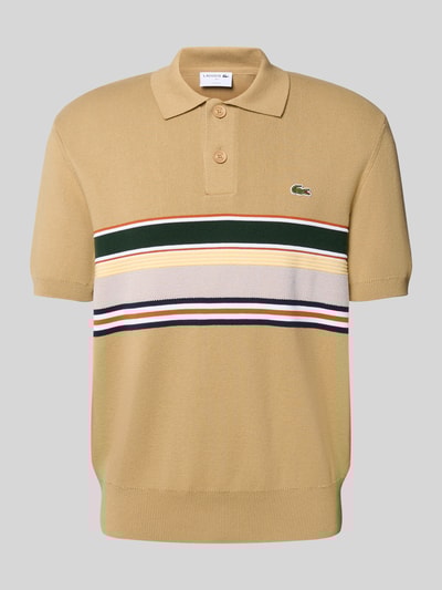 Lacoste Regular Fit Poloshirt aus Baumwoll-Mix Beige 2