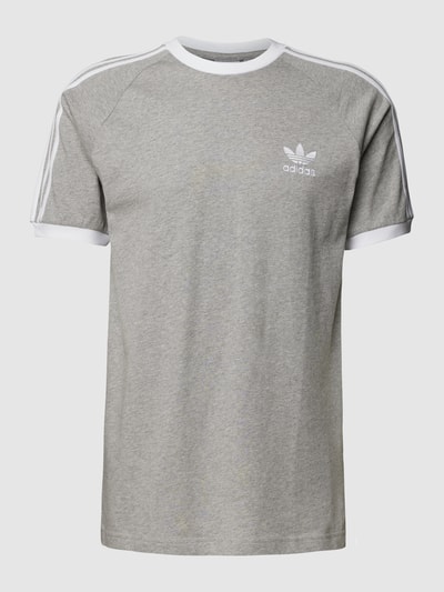 adidas Originals T-Shirt mit Paspelnähten Hellgrau Melange 2