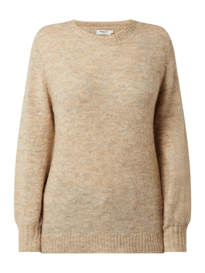 MSCH Copenhagen Pullover mit Alpaka-Anteil Modell 'Imaya' Beige Melange 2