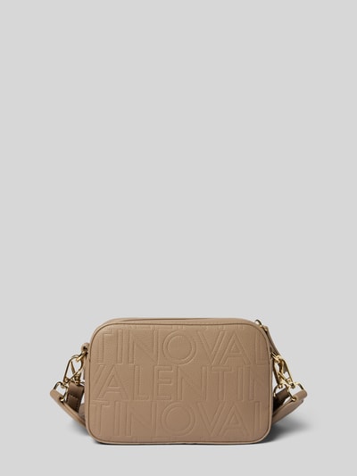 VALENTINO BAGS Torebka z aplikacją z logo model ‘PANSY’ Szarobrązowy 3
