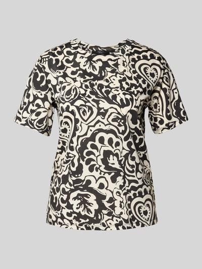 Weekend Max Mara T-shirt z okrągłym dekoltem model ‘CADINE’ Czarny 2