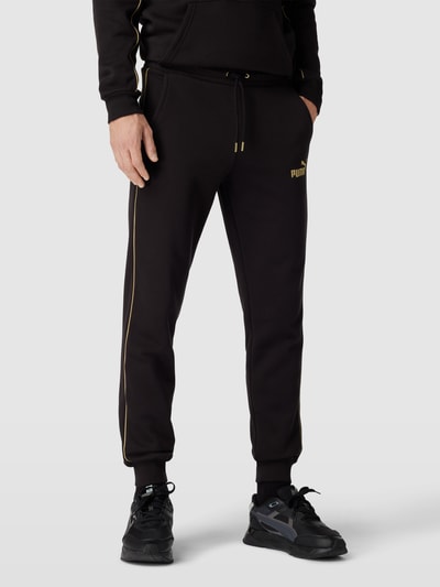 PUMA PERFORMANCE Sweatpants mit Label-Stitching Black 4