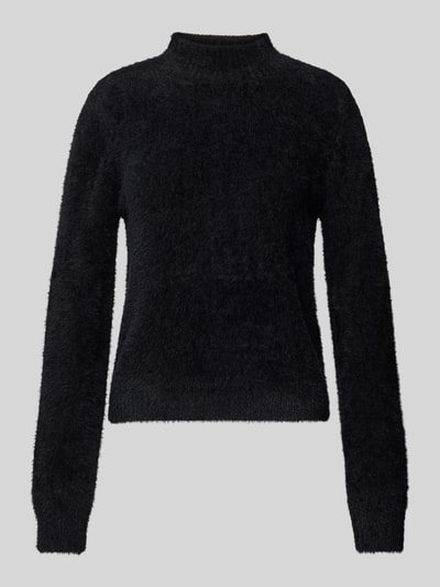 Only Regular Fit Strickpullover mit Mock-Neck Modell 'PIUMO' Black 1