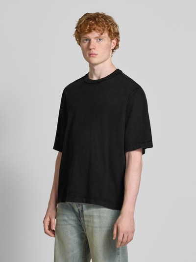 REVIEW Boxy fit T-shirt en ronde hals Zwart - 4