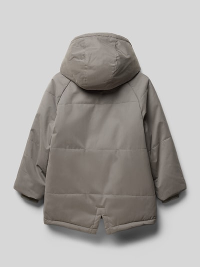 Lil Atelier Parka met klepzakken, model 'GODO' Middengrijs - 3