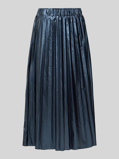 Smith and Soul Midirok in metallic look met plissévouwen Marineblauw - 2