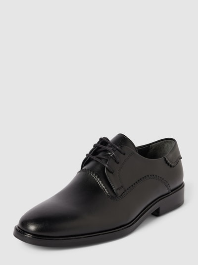 G.O.L. Derby schoenen met vetersluiting in effen design Zwart - 1