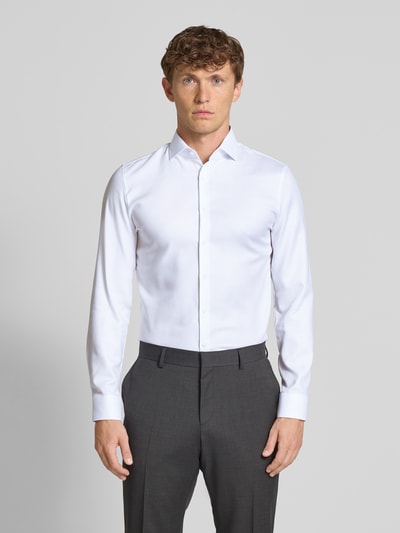 OLYMP No. Six Super Slim Fit Business-Hemd mit Kentkragen Modell 'Royal' Weiss 4
