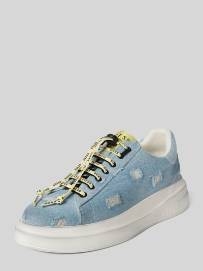 Guess Sneakersy z przetarciami model ‘ELBA’ Jeansowy niebieski 1