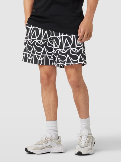 ADIDAS SPORTSWEAR Sweatshorts mit Allover-Print Black 4