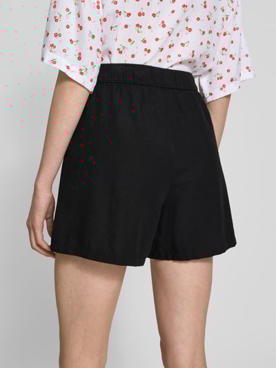 Review Relaxed Fit Shorts mit Leinen-Anteil Black 3
