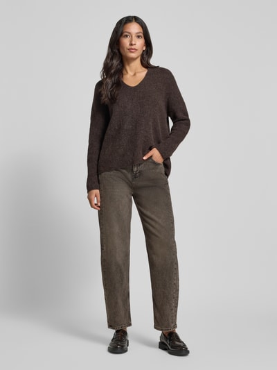 Liu Jo White Mom Fit Jeans mit 5-Pocket-Design Mittelbraun 1