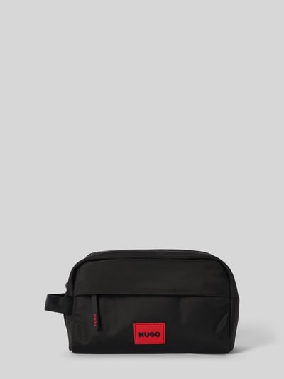 HUGO Kulturbeutel mit Label Patch Modell 'ETHON 3.0' Black 2