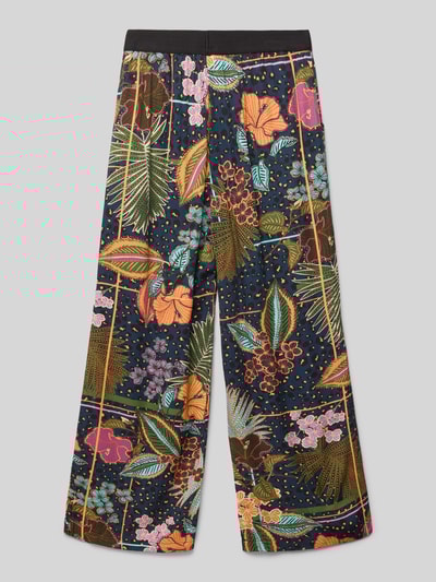 s.Oliver RED LABEL Spodnie szerokie o luźnym kroju z czystej wiskozy Granatowy 3