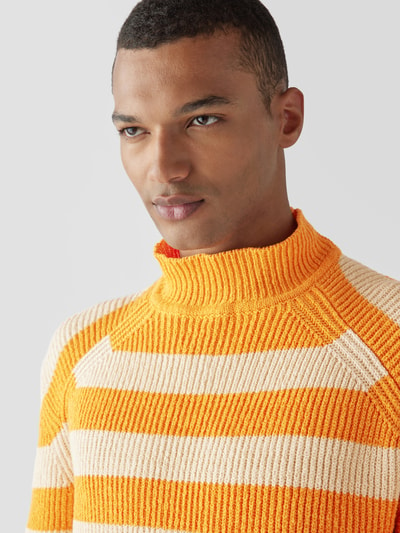 Jacquemus Pullover mit Streifenmuster Orange 6