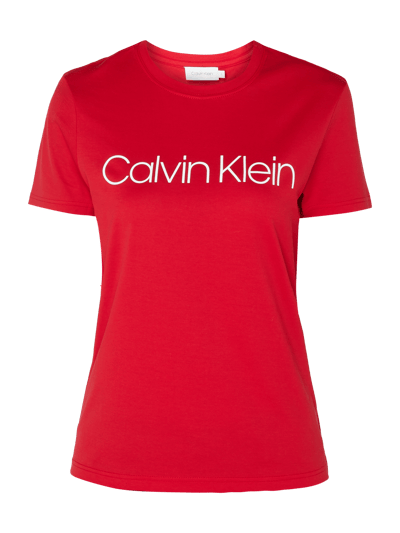 CK Calvin Klein T-Shirt mit Logo-Print  Rot 2