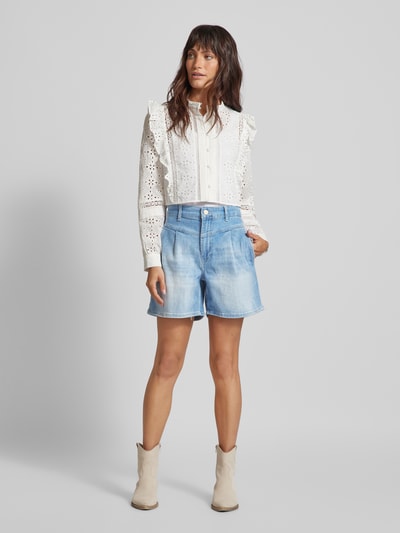 Rich & Royal Regular Fit Jeansshorts mit Bundfalten Jeansblau 1