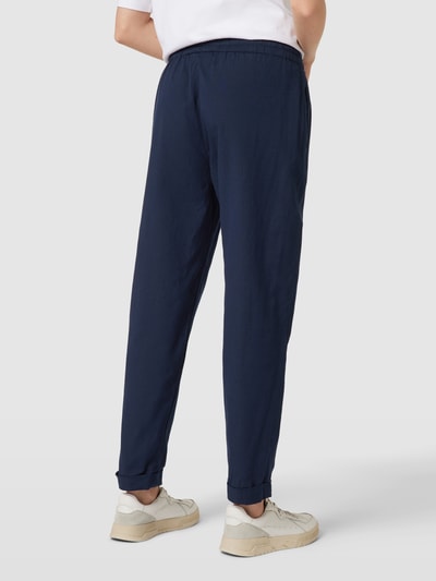 Fransa Stoffhose mit Leinen-Anteil Modell 'Maddie' Marineblau 5