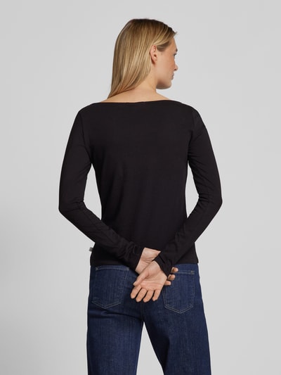 QS Longsleeve mit U-Boot-Ausschnitt Black 5