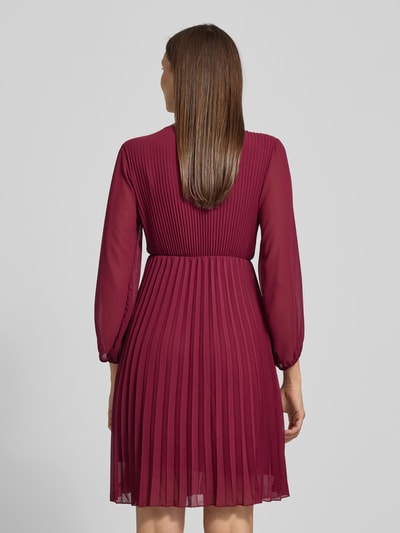 ZABAIONE Knielanges Kleid mit Plisseefalten Modell 'Im44sa' Bordeaux 5