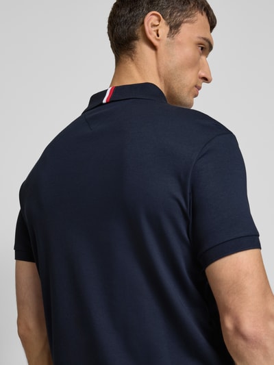 Tommy Hilfiger Regular Fit Poloshirt mit Logo-Stitching Marine 3