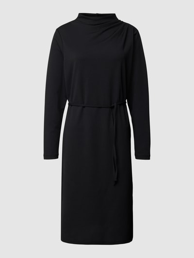 Soyaconcept Midikleid mit Bindegürtel Modell 'Siham' Black 2