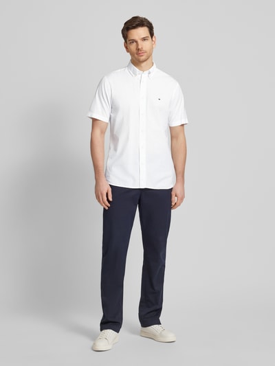 Tommy Hilfiger Regular Fit Freizeithemd mit Button-Down-Kragen Weiss 1