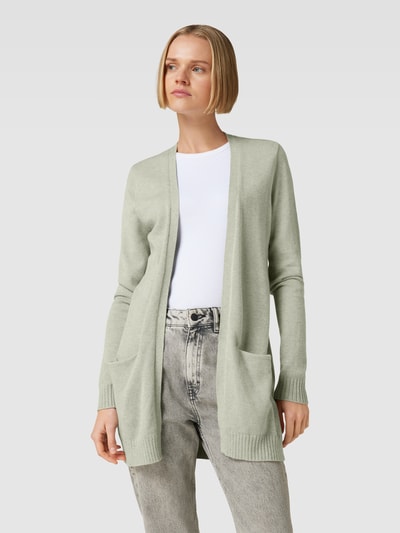 Vila Cardigan mit Eingrifftaschen Modell 'VIRIL' Khaki Melange 4