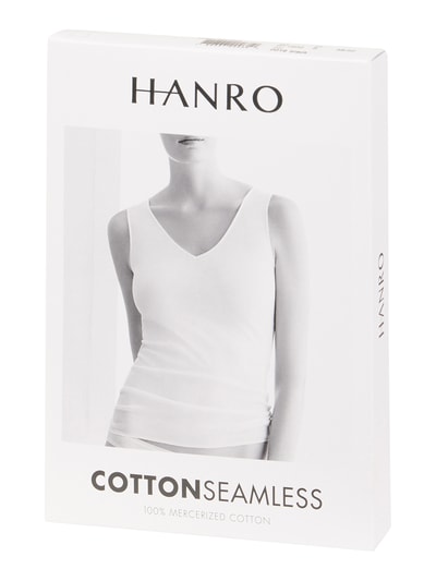 Hanro Onderhemd van katoen - naadloos, model 'Cotton Seamless' Zwart - 3