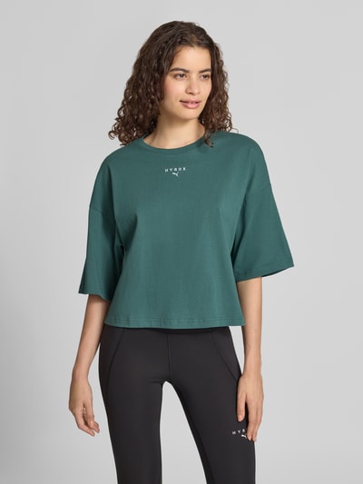 PUMA Relaxed Fit T-Shirt aus reiner Baumwolle Dunkelgruen 4