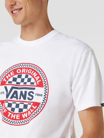 Vans T-Shirt mit Label-Print Modell 'Circle' Weiss 3