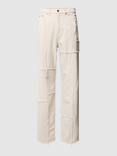 KARL KANI Regular Fit Jeans im Patchwork-Look Offwhite 2