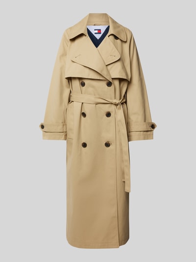 Tommy Jeans Trenchcoat mit Bindegürtel Beige 2