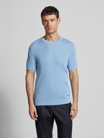 JOOP! Collection T-Shirt in Strick-Optik Modell 'Valdro' Bleu 4