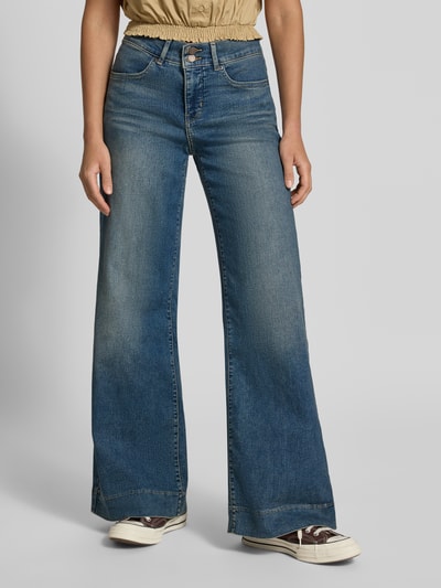 Levi's® 300 Jeansy wide & krój loose fit z mieszanki bawełny model '318' Ciemnoniebieski 4