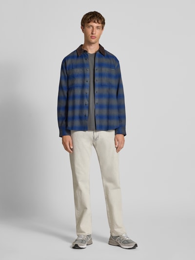 Calvin Klein Jeans Slim fit overhemdjack met borstzakken Donkerblauw - 1