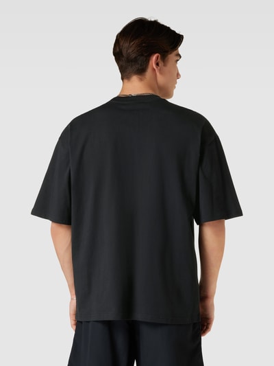 REVIEW Oversized T-shirt mit Logo Print Black 5