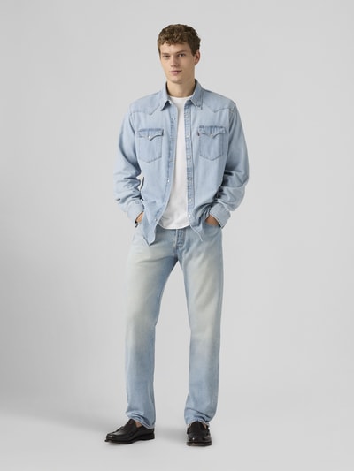 Levi's® Straight Fit Jeans aus reiner Baumwolle Hellblau 1