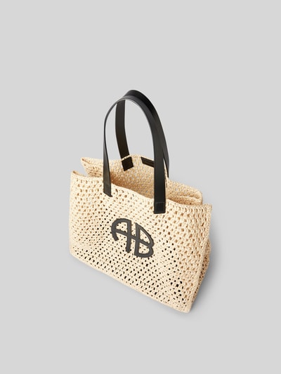 Anine Bing Shopper mit Label-Applikation Sand 4