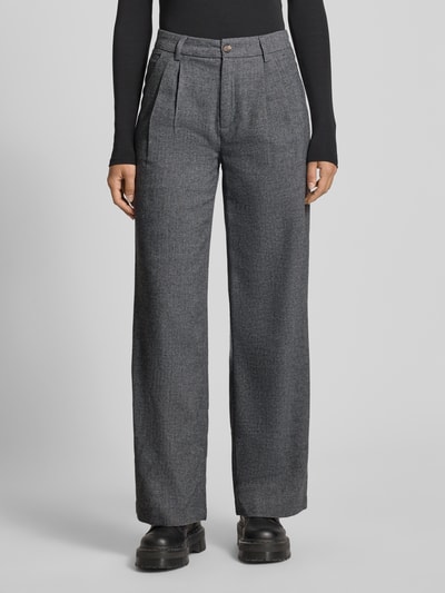 Pepe Jeans Regular Fit Weite Hosen mit Woll-Anteil Modell 'SIA' Mittelgrau 4