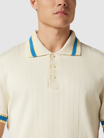 Gant Poloshirt mit Strukturmuster Offwhite 3