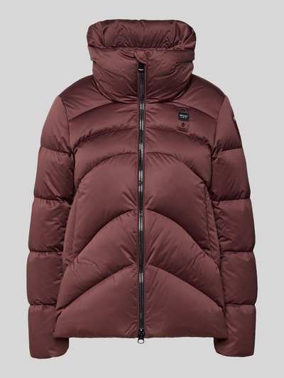 Blauer USA Steppjacke mit Zweiwege-Reißverschluss Bordeaux 2