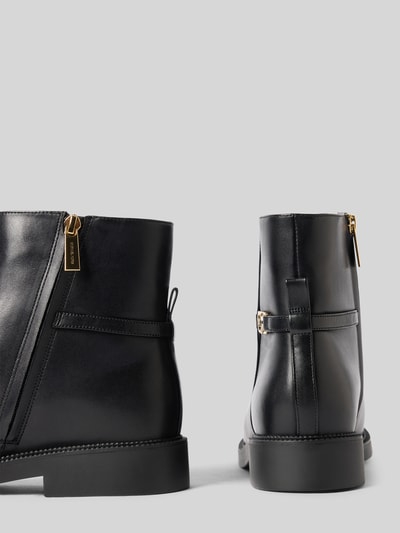 MICHAEL Michael Kors Laarsjes van leer met labeldetail model 'MANDY' Zwart - 2