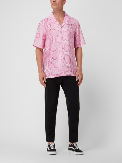 9N1M SENSE Koszula casualowa o kroju regular fit z mieszanki modalu  Neonowy różowy 1