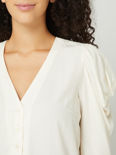 EDITED Blouse van viscose Offwhite - 3